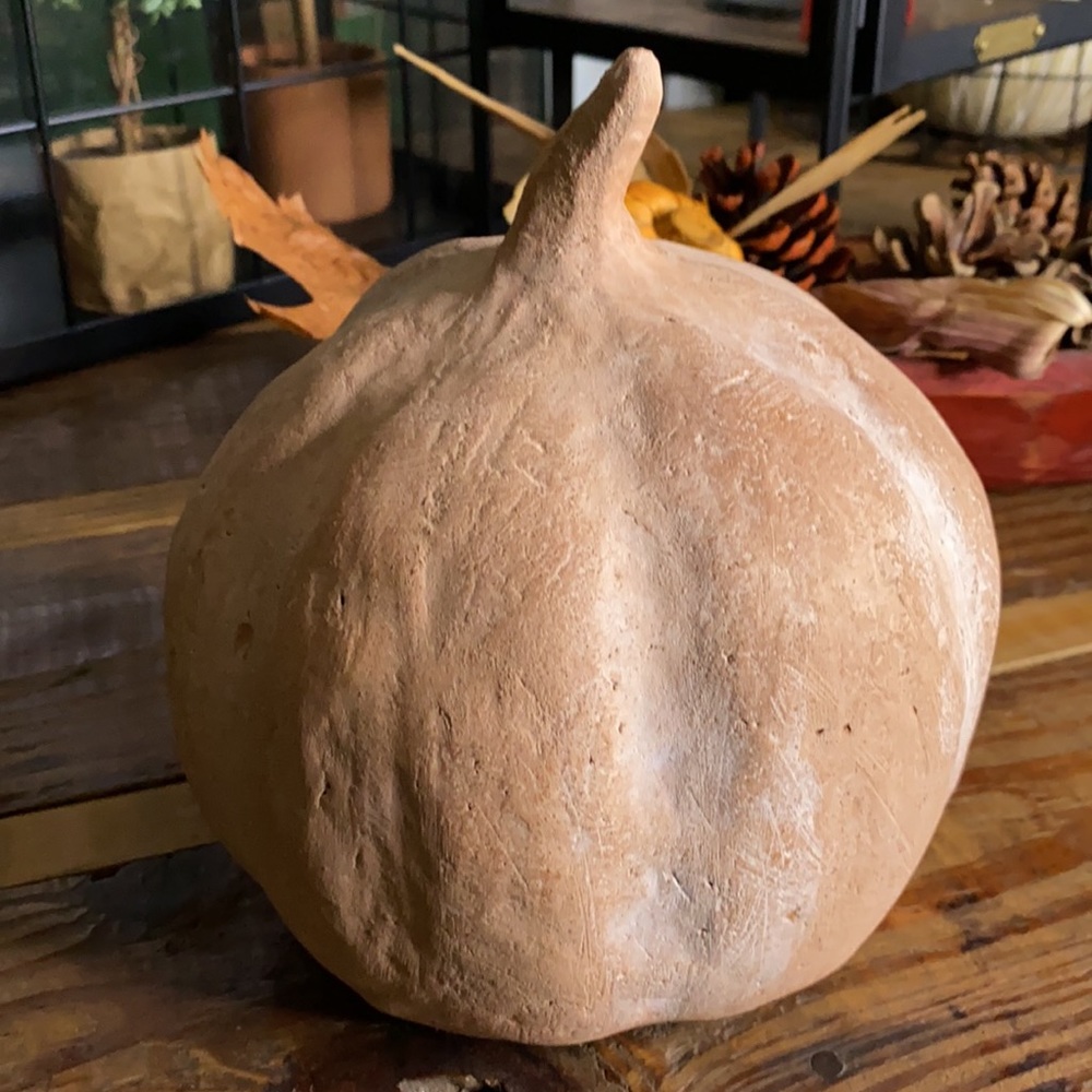 Pottery Barn Terra Cotta Pumpkin - Picture 4 of 12